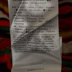 Pre Owned M Missoni Multicolor Striped Knit Open Front Cardigan S