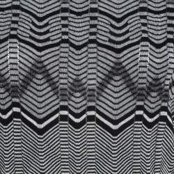 Pre Owned M Missoni Monochrome Chevron Pattern Crew Neck Sweatshirt S