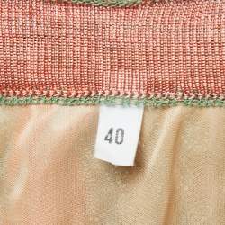 M Missoni Multicolor Striped Knit Mini Skirt S
