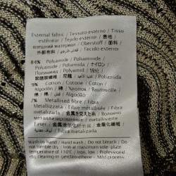 Pre Owned M Missoni Black/White Chevron Lurex Knit Bell Sleeve Sweatshirt M