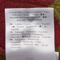 Pre Owned M Missoni Multicolor Patterned Knit Buttoned Cardigan S