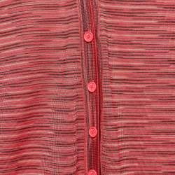 M Missoni Pink Patterned Knit Button Front Cardigan M