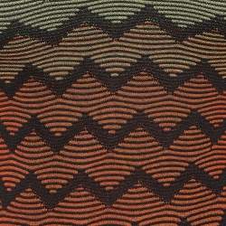 Pre Owned M Missoni Multicolor Zig-Zag Patterned Knit Dress S