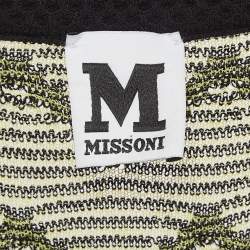 Pre Owned M Missoni Multicolor Zig-Zag Patterned Knit Dress S