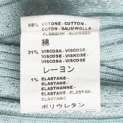 Pre Owned M Missoni Green Patterned Knit Tank Top S