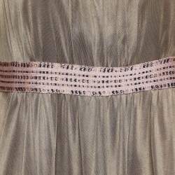 Pre Owned M Missoni Beige Jersey Tiered Short Dress M