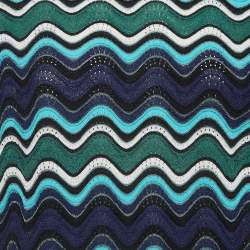 Pre Owned M Missoni Multicolor Chevron Patterned Knit Sweater M