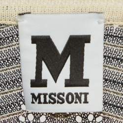 Pre Owned M Missoni Chevron Pattern Knit Mini Dress S