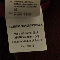 Pre Owned M Missoni Multicolor Wool Blend Buttoned Front Cardigan L