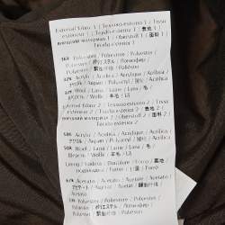 Pre Owned M Missoni Yellow/Brown Checked Knit Blazer M