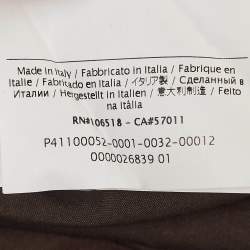 Pre Owned M Missoni Yellow/Brown Checked Knit Blazer M