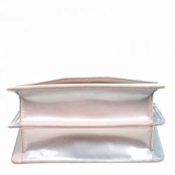 M2Malletier Blue/Peach Ombre Patent Leather Indre Shoulder Bag