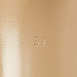 Pre Owned Mach & Mach Beige Raffia Crystal Double Bow Pumps Size 39