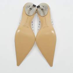 Mach & Mach Transparent PVC and Leather Diamond Dreams Pumps Size 39.5