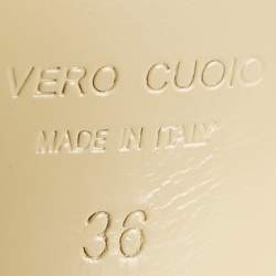 Pre Owned Mach & Mach Silver Iridescent PVC Crystal Embellished Kimberly Platform Pumps Size 36