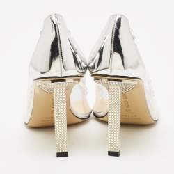 Mach & Mach Transparent PVC and Leather Diamond Dreams Pumps Size 38