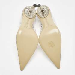 Mach & Mach Transparent PVC and Leather Diamond Dreams Pumps Size 39
