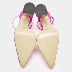 Mach & Mach Pink Satin Galaxy Crystalized Platform Pumps Size 39