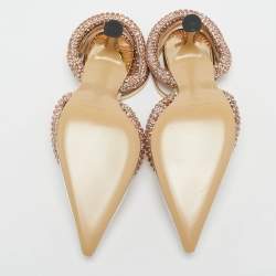 Mach & Mach Transparent PVC Crystal Embellished Georgia Pumps Size 36