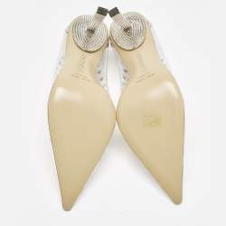 Mach & Mach Transparent PVC and Leather Diamond Dreams Pumps Size 39