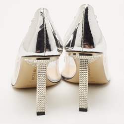 Mach & Mach Transparent PVC and Leather Diamond Dreams Pumps Size 39.5