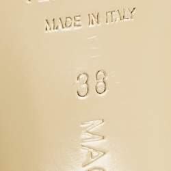 مملوكة مسبقًا Mach & Mach Pink Satin Beauty Of Antoinette Slingback Sandals Size 38