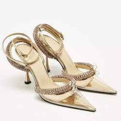 Mach & Mach Transparent PVC Crystal Embellished Georgia Pumps Size 37.5