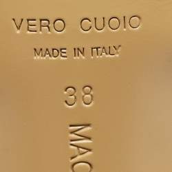 مملوكة مسبقًا Mach & Mach Satin Double Bow Crystal Embellished Ankle Tie Pumps Size 38