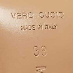 مملوكة مسبقًا Mach & Mach Pink PVC and Patent French Bow Square Toe Sandals Size 39