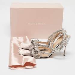 مملوكة مسبقًا Mach & Mach Transparent PVC Crystals Double Bow Pumps Size 39