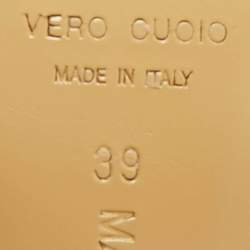 Pre Owned Mach & Mach Pink PVC Crystal Embellished Bow Mule Slides Size 39