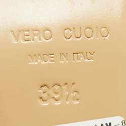 Pre Owned Mach & Mach Silver Leather and PVC Crystal Embellished Ankle Strap Sandals Size 39.5