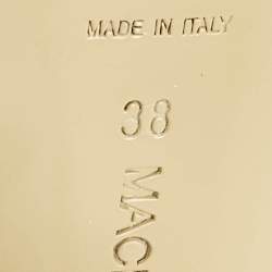 Pre Owned حذاء كعب عالي ماتش أند ماتش ساتان وردي فاتح / فضي مزدوج القوس مرصع كريستال مقاس 38.5