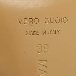 مملوكة مسبقًا Mach & Mach Double Bow Size 39 Beige Satin Crystal Embellished Mules