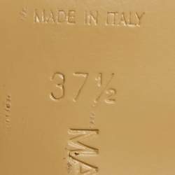 Pre Owned صندل مفتوح ماك أند ماك جلد لامع أحمر مع فيونكة مزدوجة مرصّعة بالكريستال مقاس 40.5