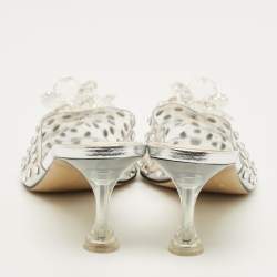 Pre Owned ميوول ماش أند ماش بي في سي شفاف مزين بالكريستال مقاس 36.5