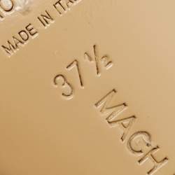 Pre Owned Mach & Mach Green PVC and Satin Embellished  Bella Mules Size 37.5