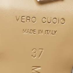 Pre Owned Mach & Mach Black/Brown Fabric Double Crystal Bow Pumps Size 37