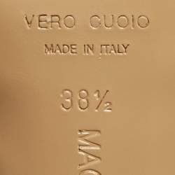 مملوكة مسبقًا Mach & Mach Blue Satin Crystal Bow Ankle Wrap Pumps Size 38.5