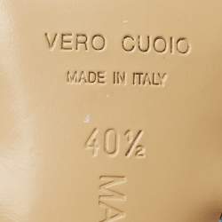 Pre Owned Mach & Mach Blue Satin Crystal Bow Ankle Wrap Pumps Size 40.5