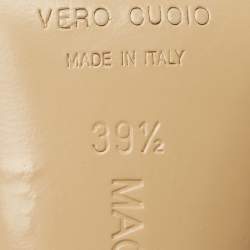 Pre Owned Mach & Mach Pink Satin and Lace Crystal Embellished Ankle Strap Pumps Size 39.5