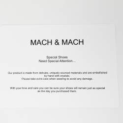 Pre Owned Mach & Mach Pink PVC Crystal Embellished Double Bow Mules Size 39