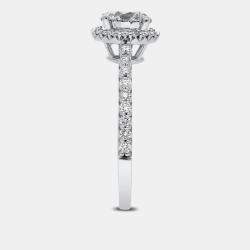 14K Single Halo Ldg On Shank Bridal Ring EU 48