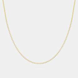 Pre Owned 14K Round Lab Grown Diamond 16" Inch Choker Necklace (1.50 Ctw)