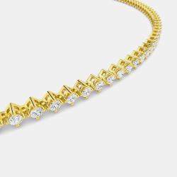 Pre Owned 14K Round Lab Grown Diamond 16" Inch Choker Necklace (1.50 Ctw)