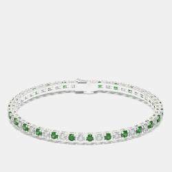 925 Sterling Silver Tennis Color & Lab Grown Diamond Bracelet