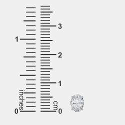 Pre Owned أقراط ألماس مزروعة في المختبر بقطع بيضاوي عيار 14 (1 قيراط)