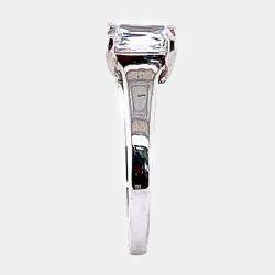 مملوكة مسبقًا 14K Emerald Cut Plain Solitaire Ring (1 Ctw)