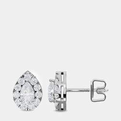 14K Halo Earrings (1.5 Ctw)