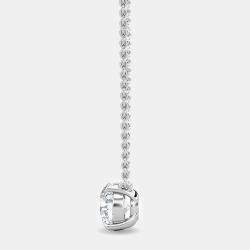 14K Solitaire Four Prong Pendant (1.25 Ctw)